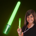 Blank Waterproof Green Light Stick w/ Lanyard